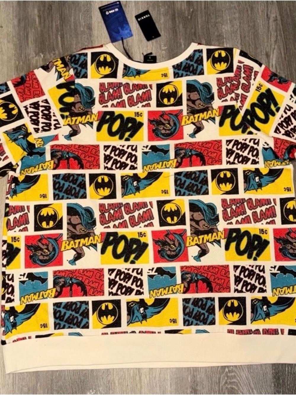 Batman Women’s Comic Print Sweatshirt - Multicolor Torrid size 3